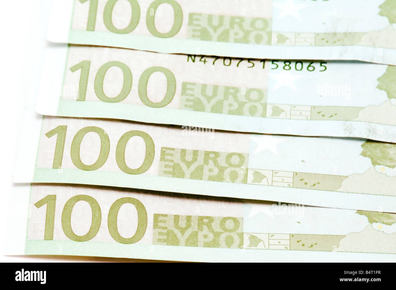 Scopo su bianco banca europea la carta Foto Stock