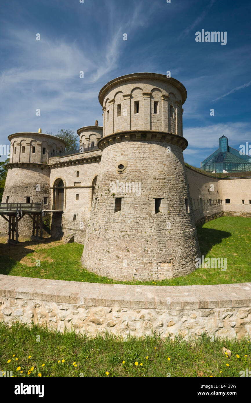 Lussemburgo Il Lussemburgo città, Les Trois ghiandole (tre ghiande) fortezza e Museo di Arte Moderna Foto Stock