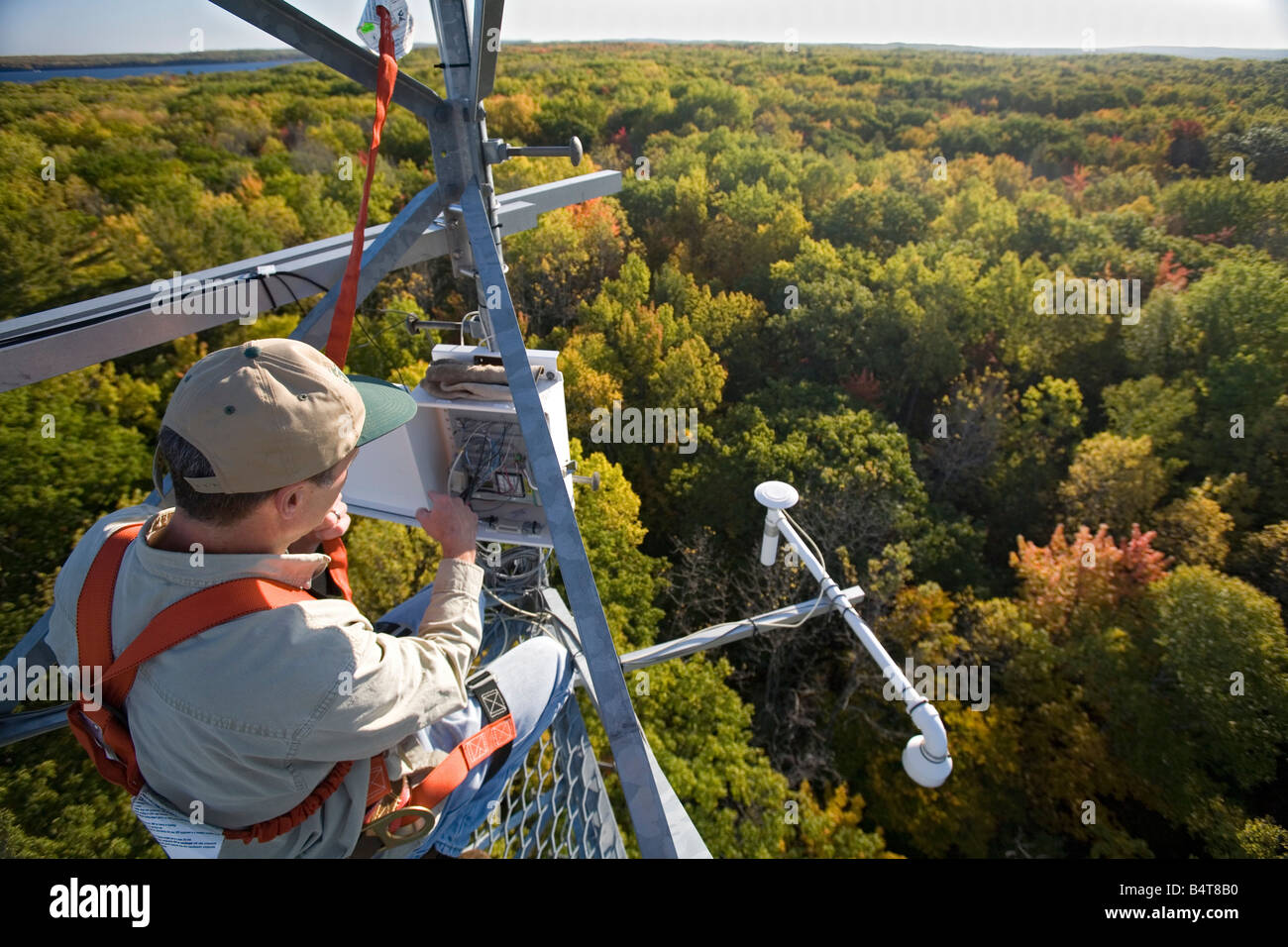 Ricerca sul cambiamento climatico Foto Stock