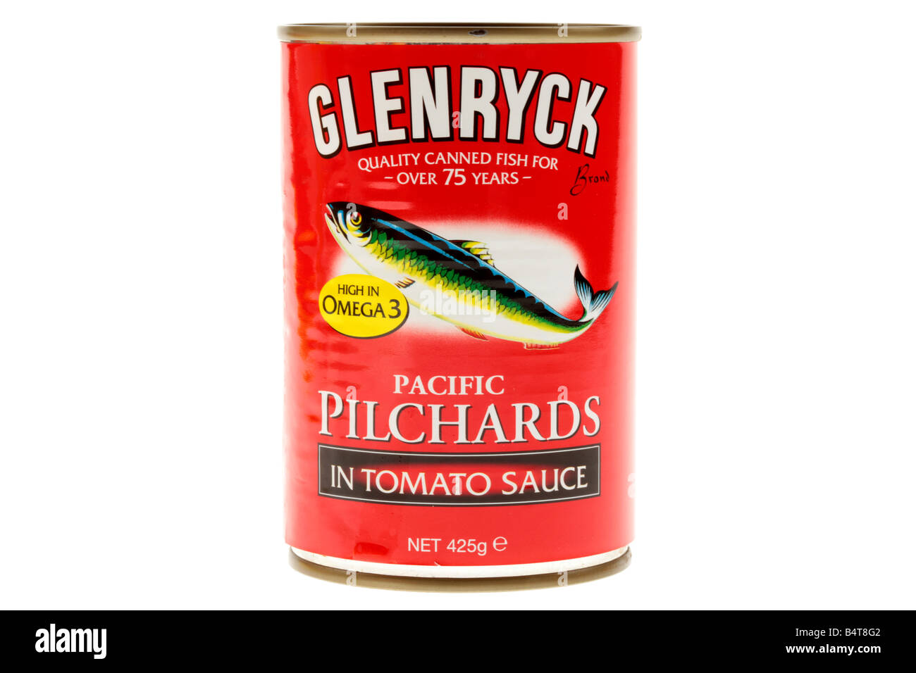 Lo stagno di le sarde in salsa di pomodoro Foto Stock