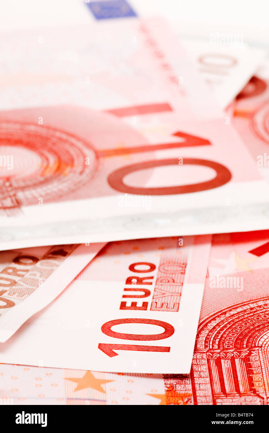 Scopo su bianco banca europea la carta Foto Stock
