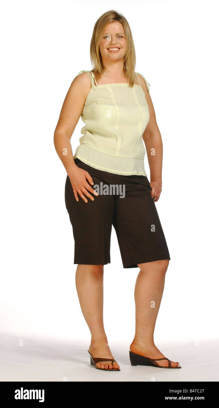 Pantaloncini funzione moda Giugno 2005 Shorts per le cosce di grandi dimensioni Foto Stock