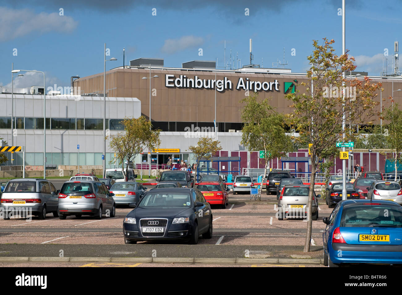 BAA aeroporto di Edimburgo volo edificio partenze Foto Stock