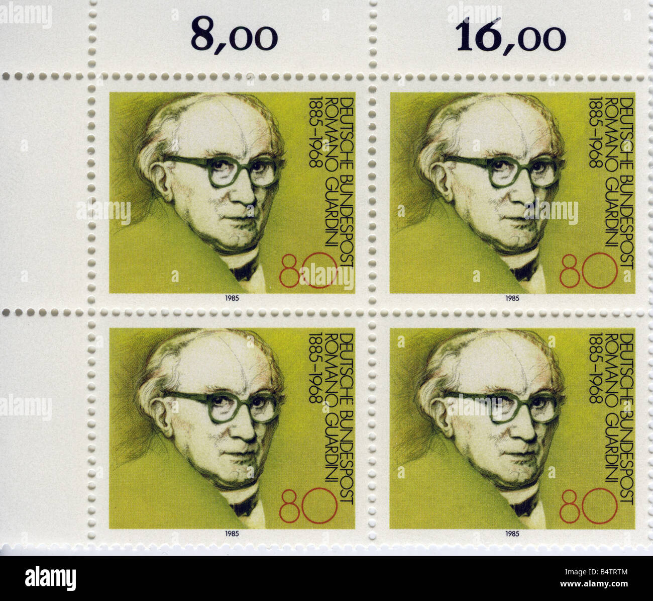 Guardini, Romano, 17.2.1885 - 1.10.1968, filosofo e teologo italiano, (cattolico), ritratto, Foto Stock