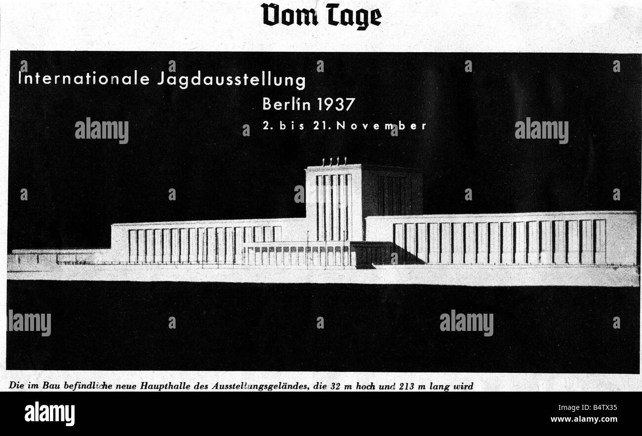 Fiere, industria, Salone Internazionale della Caccia, Berlino, 2.11.1937 - 21.11.1937, Foto Stock