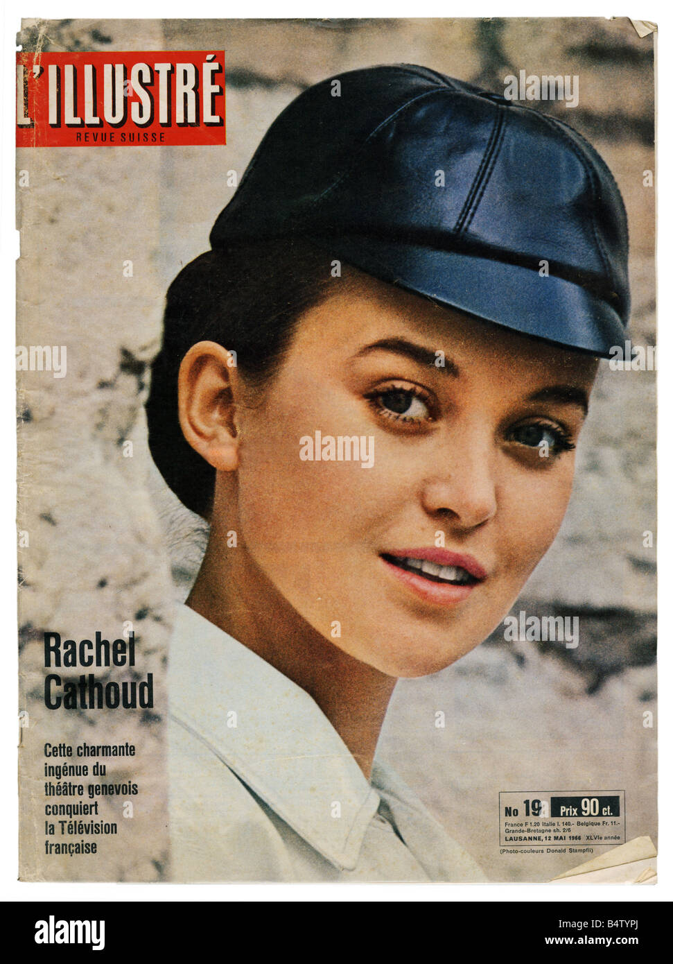 Stampa/media, riviste, 'L`Illustré Revue Suisse', Losanna, volume XLVI, numero 19, 12.5.1966, titolo, 'Rachel Cathoud', Foto Stock