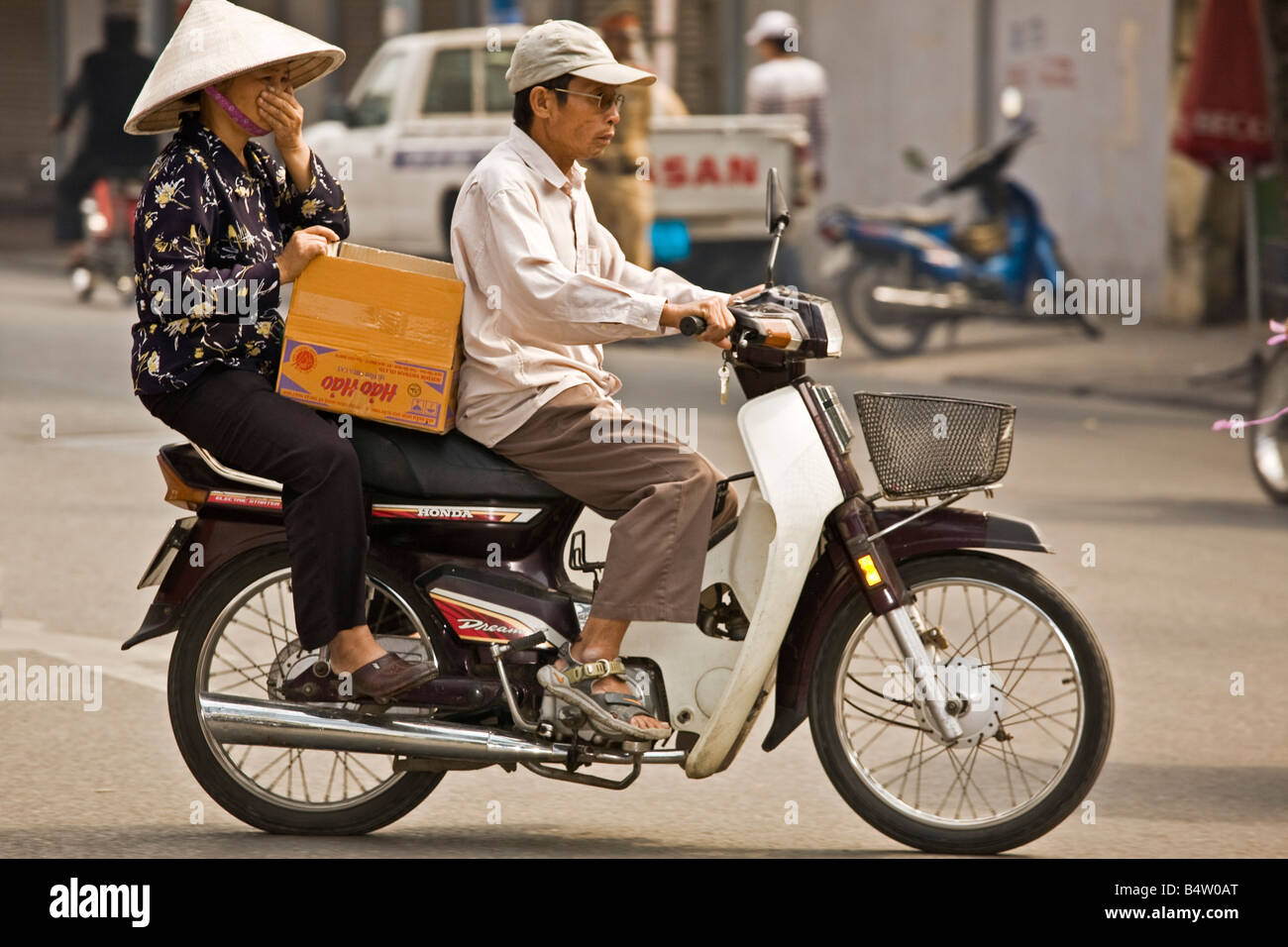 Motociclo Hanoi Vietnam Foto Stock