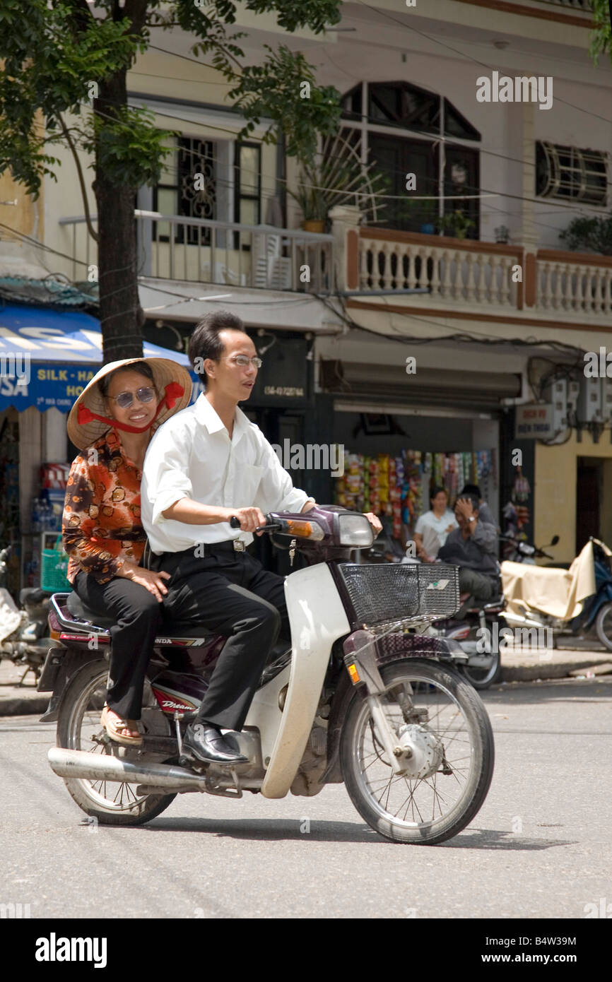 Motociclo Hanoi Vietnam Foto Stock