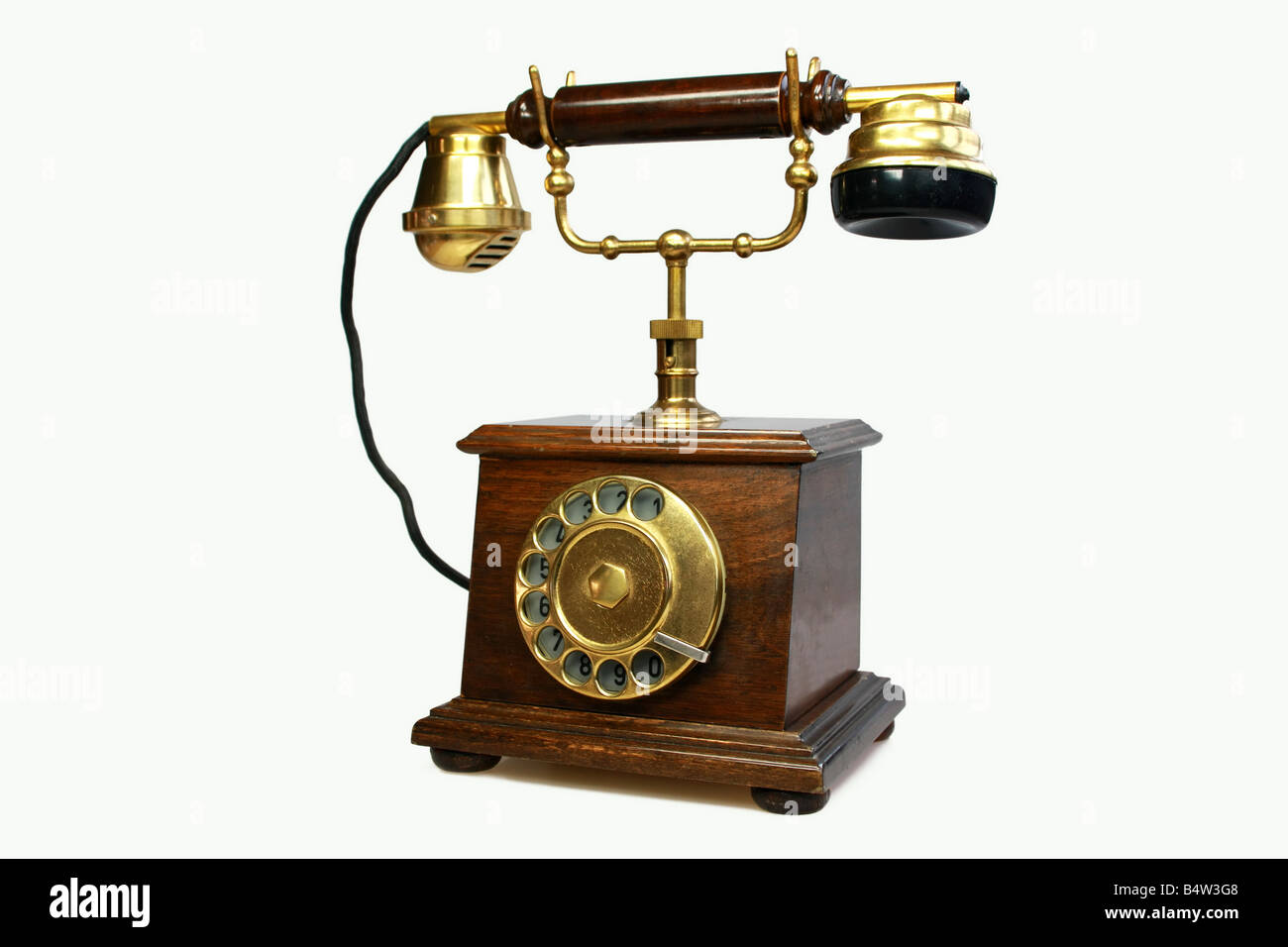 Vecchio telefono Foto Stock