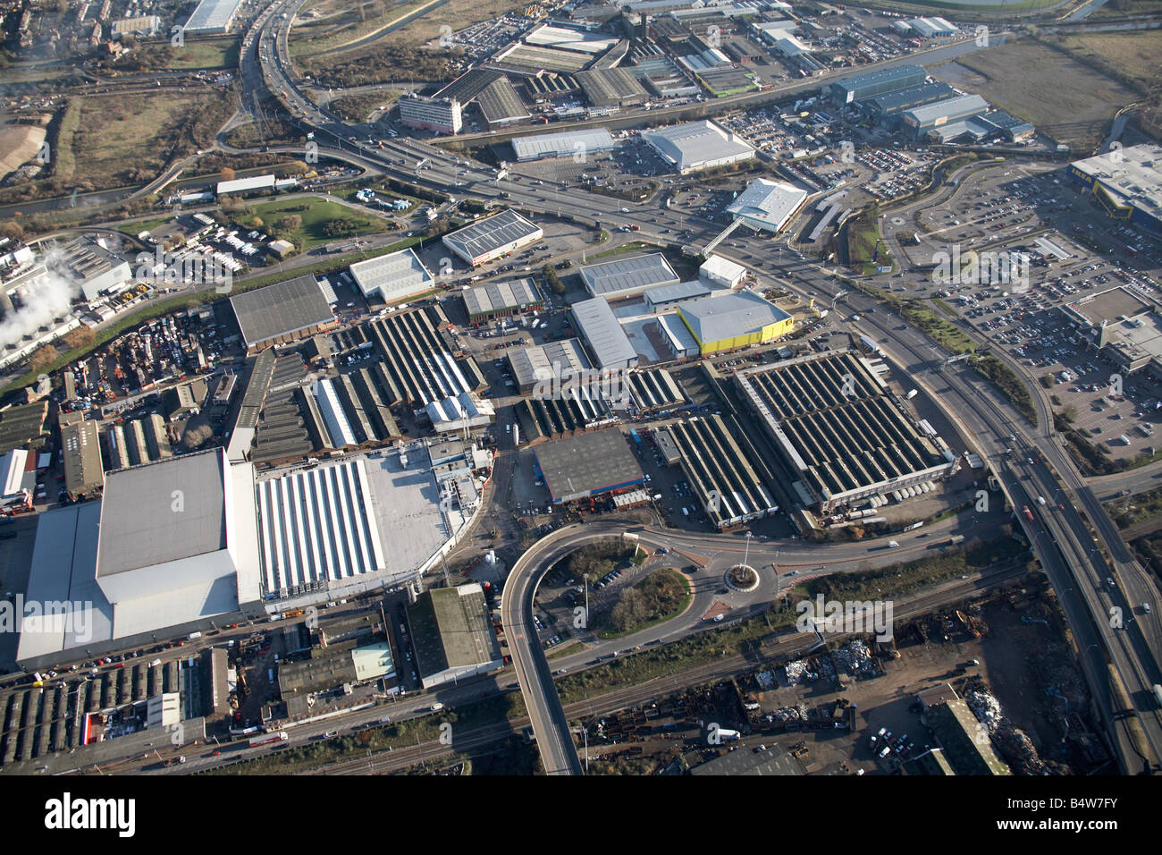 Vista aerea del sudest del serbatoio di Banbury Eleys Station Wagon