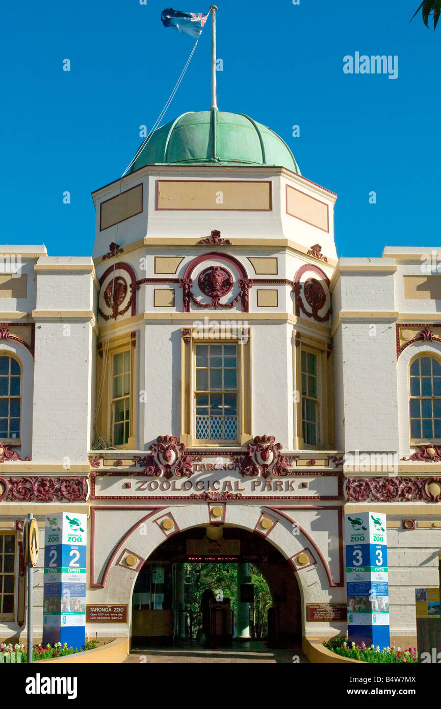 Porta del Taronga Zoo SYDNEY New South Wales AUSTRALIA Foto Stock