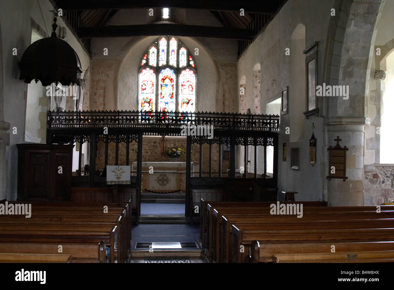 Chiesa di Santa Maria Vergine Silchester Inghilterra Hampshire REGNO UNITO Foto Stock