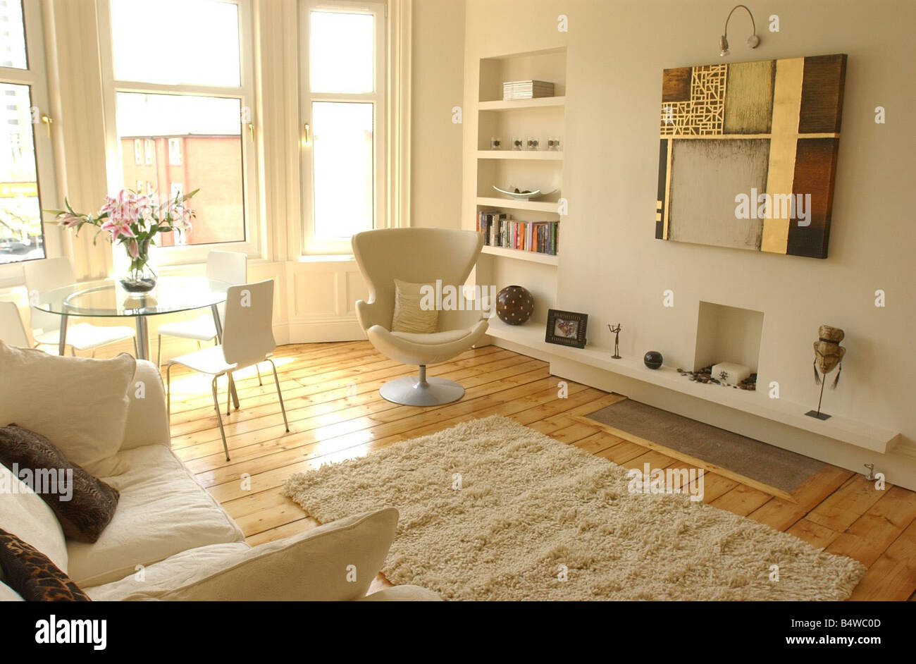 Sam Hughes home makeover Interiors 2004 INTERNO DELLA CASA A HOLMLEA ROAD GLASGOW Foto Stock