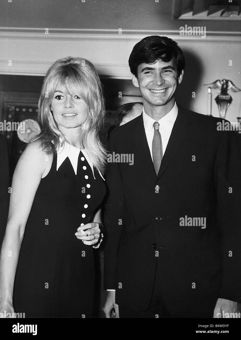 Brigitte Bardot attrice con l'attore Anthony Perkins Foto Stock