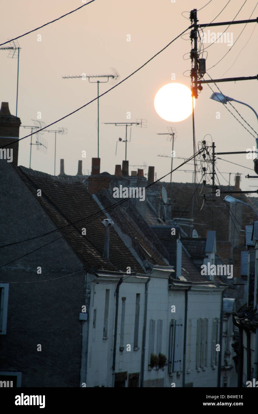 Estate SUNRISE ALBA LOCHES Indre et Loire Francia Foto Stock