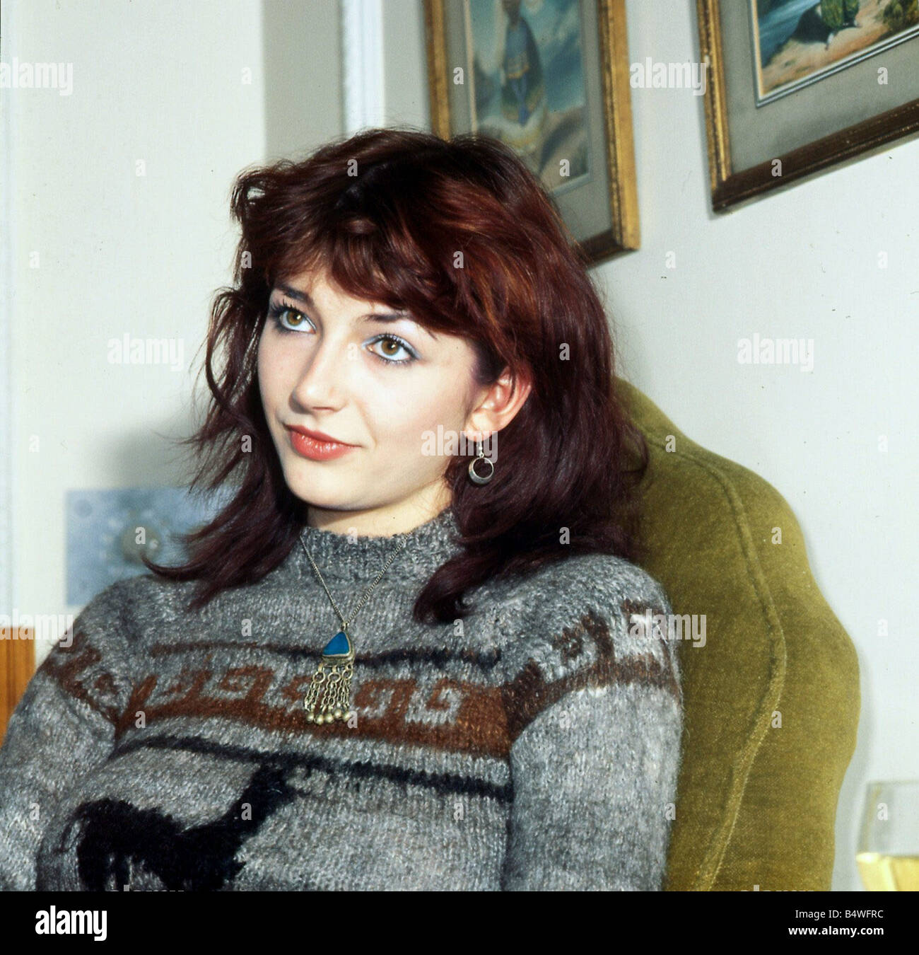 Kate Bush british pop singer Dicembre 1979 Foto Stock