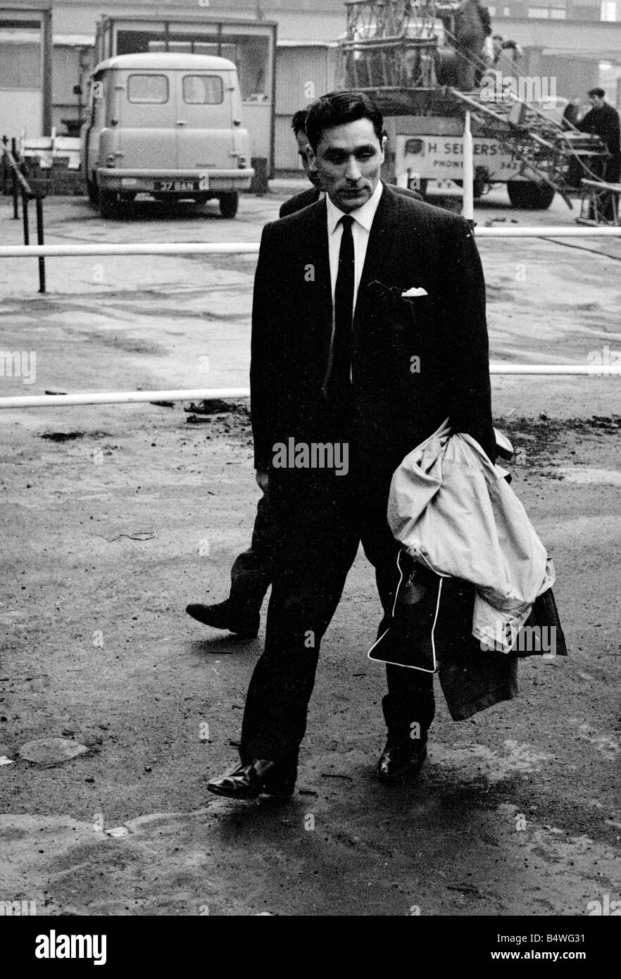 British gangster Dennis Stafford poco dopo il suo rilascio dalla prigione Armley&#13;&#10;Marzo 1964&#13;&#10;&#13;&#10;S2785-17un Foto Stock
