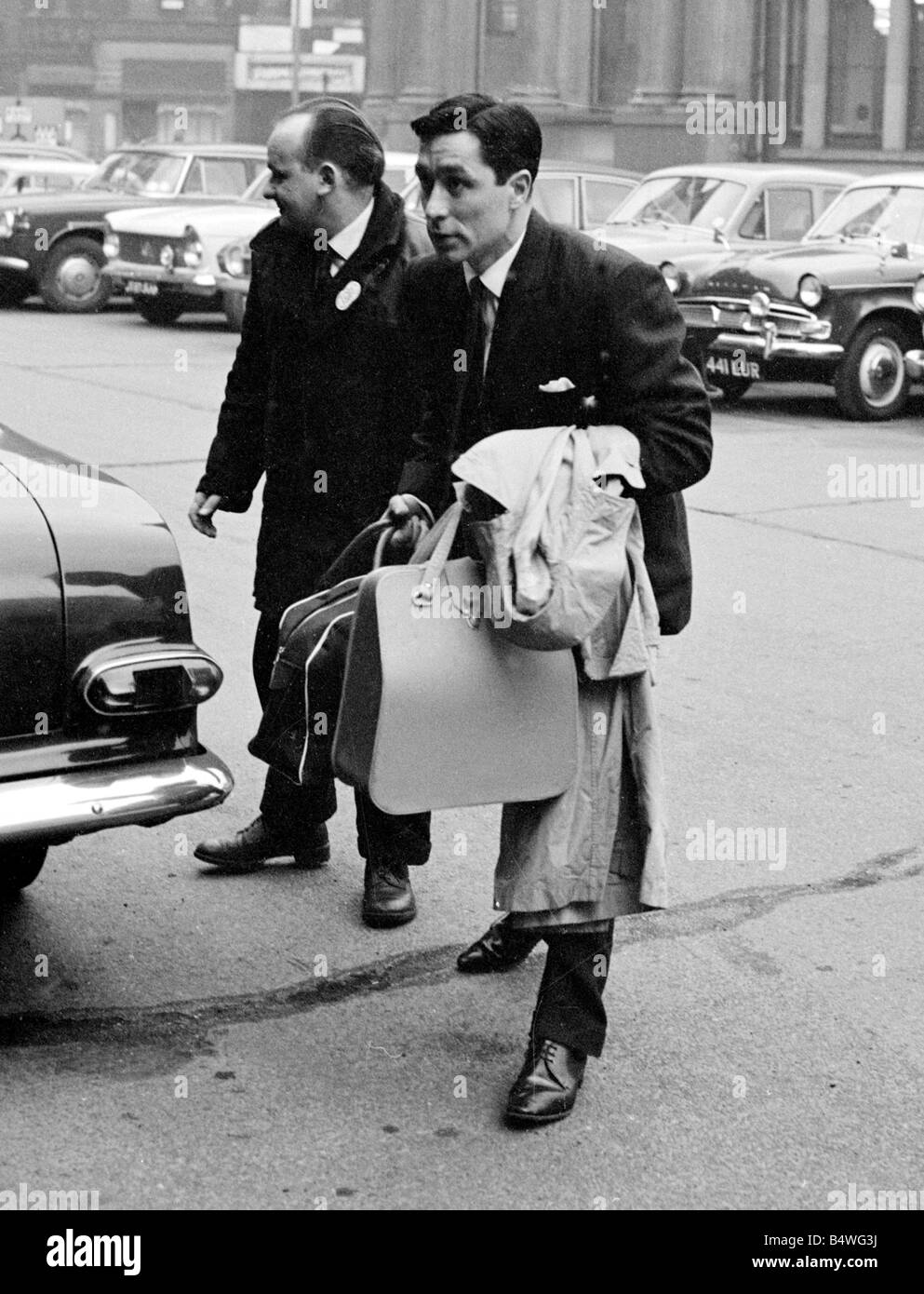 British gangster Dennis Stafford è rilasciato dal carcere Armley&#13;&#10;Marzo 1964&#13;&#10;&#13;&#10;S2785-4un Foto Stock