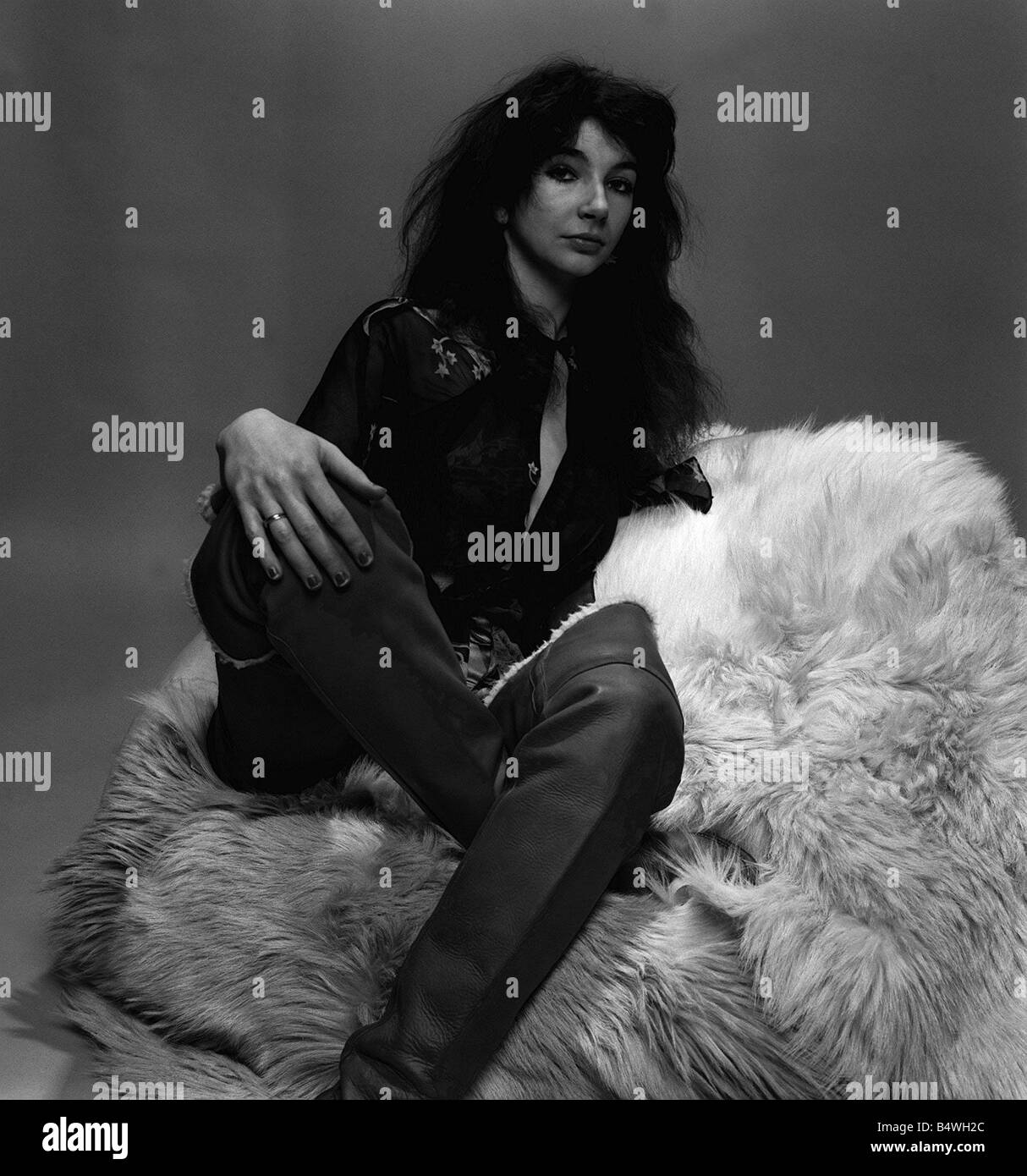 Il cantante Kate Bush in studio di marzo 1978 Foto Stock