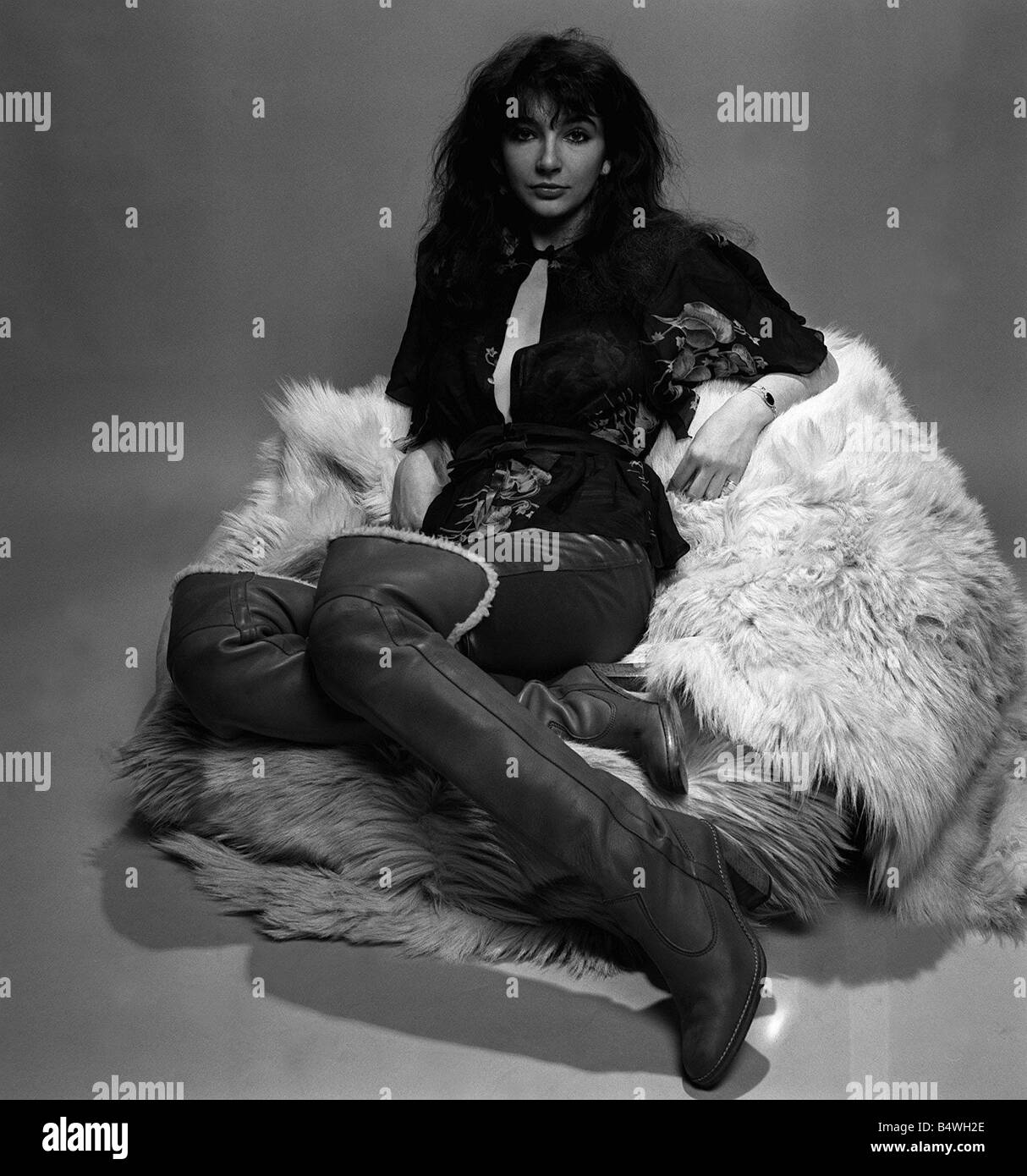 Il cantante Kate Bush in studio di marzo 1978 Foto Stock