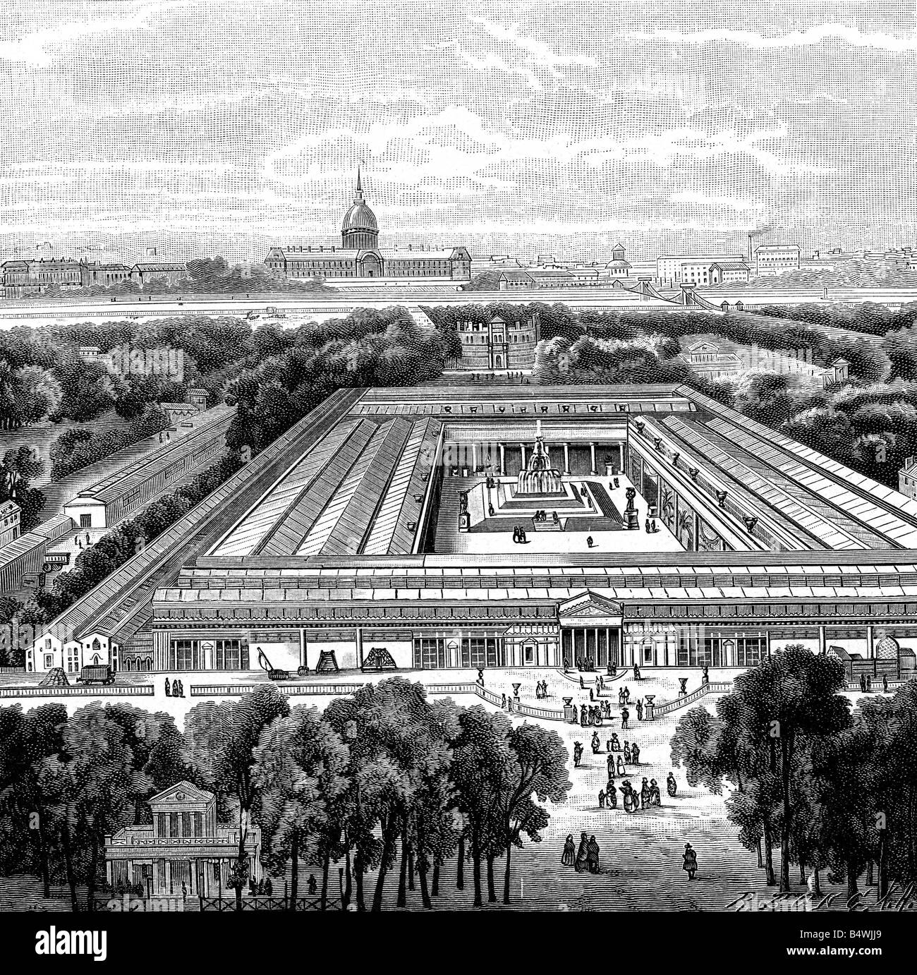 Mostre, esposizione industriale a Parigi, 1849, Foto Stock