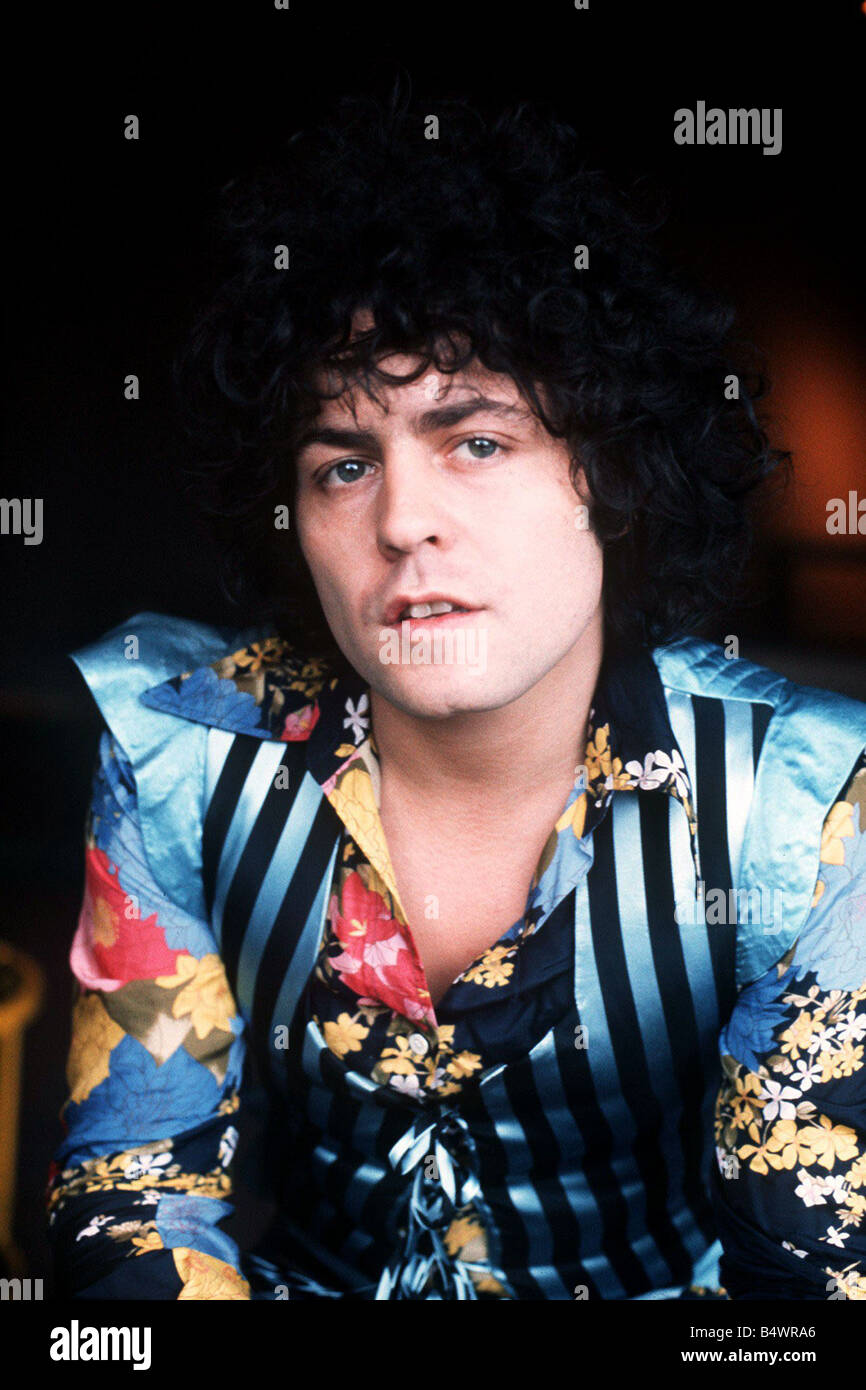Marc Bolan cantante pop MSI Dbase Foto Stock