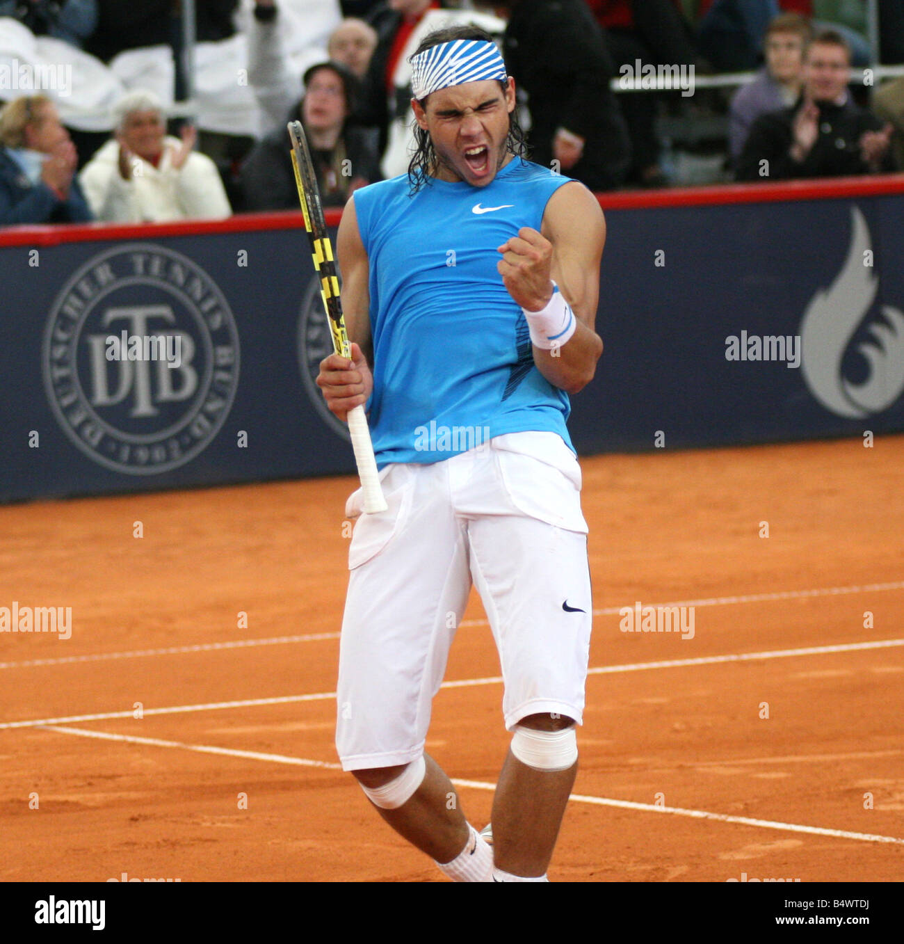 Rafael Nadal ESP in azione contro Novak Dojokovi Foto Stock