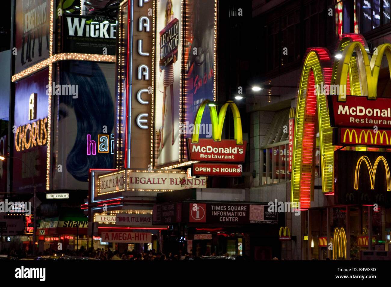 Pubblicità su Times Square Foto Stock