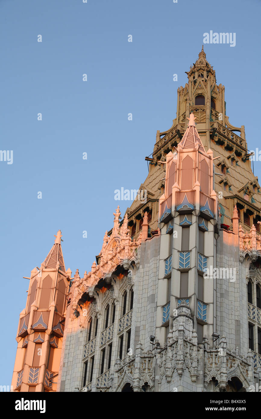 Woolworth Building, Manhattan Foto Stock