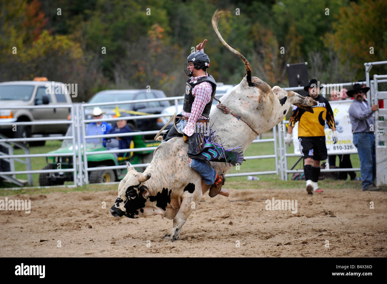 Alta scuola ragazzi e ragazze Rodeo concorrenza Port Huron Michigan Foto Stock