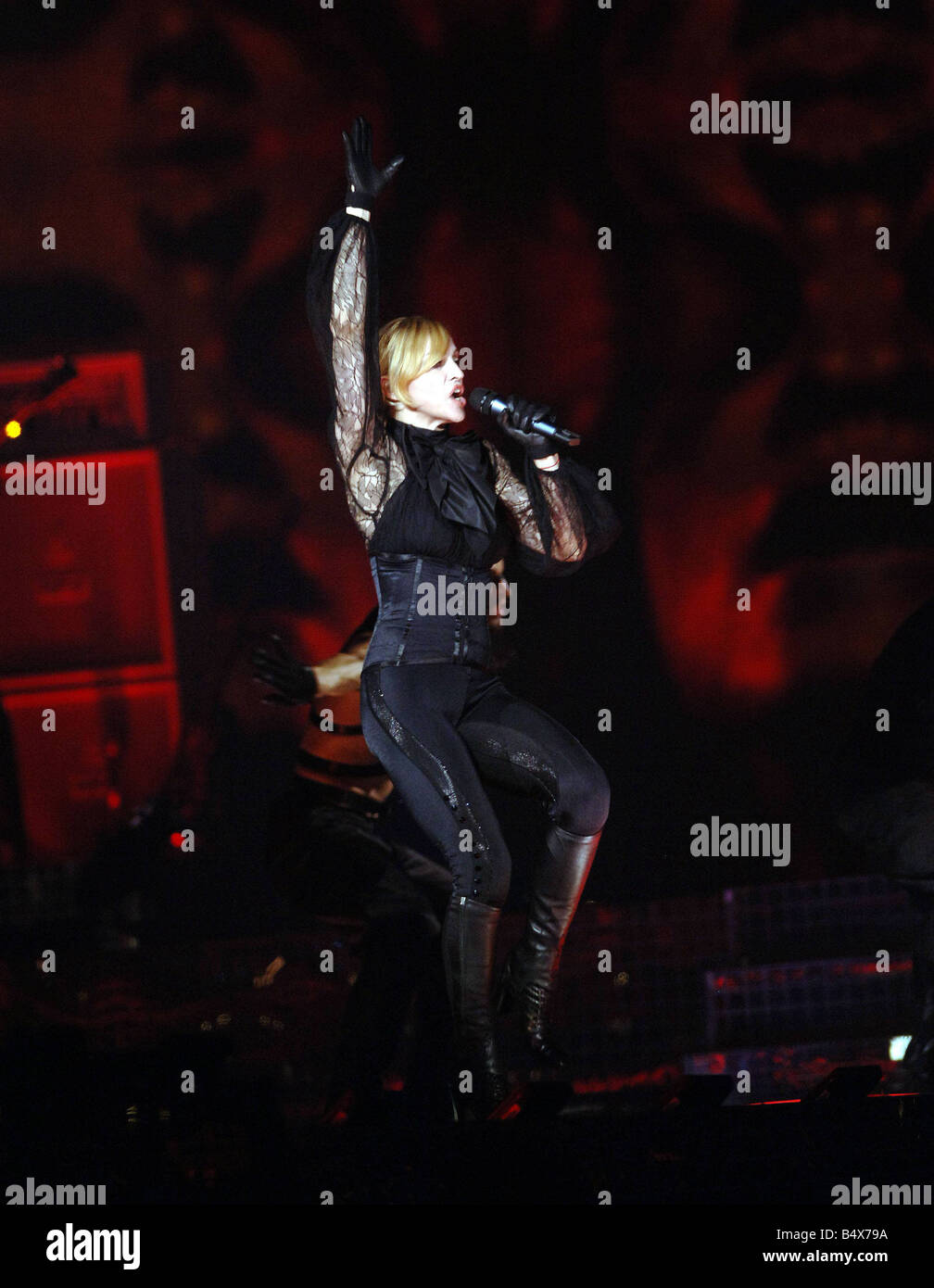 Madonna alla prima data del suo tour europeo di Cardiff Luglio 2006 Foto Stock