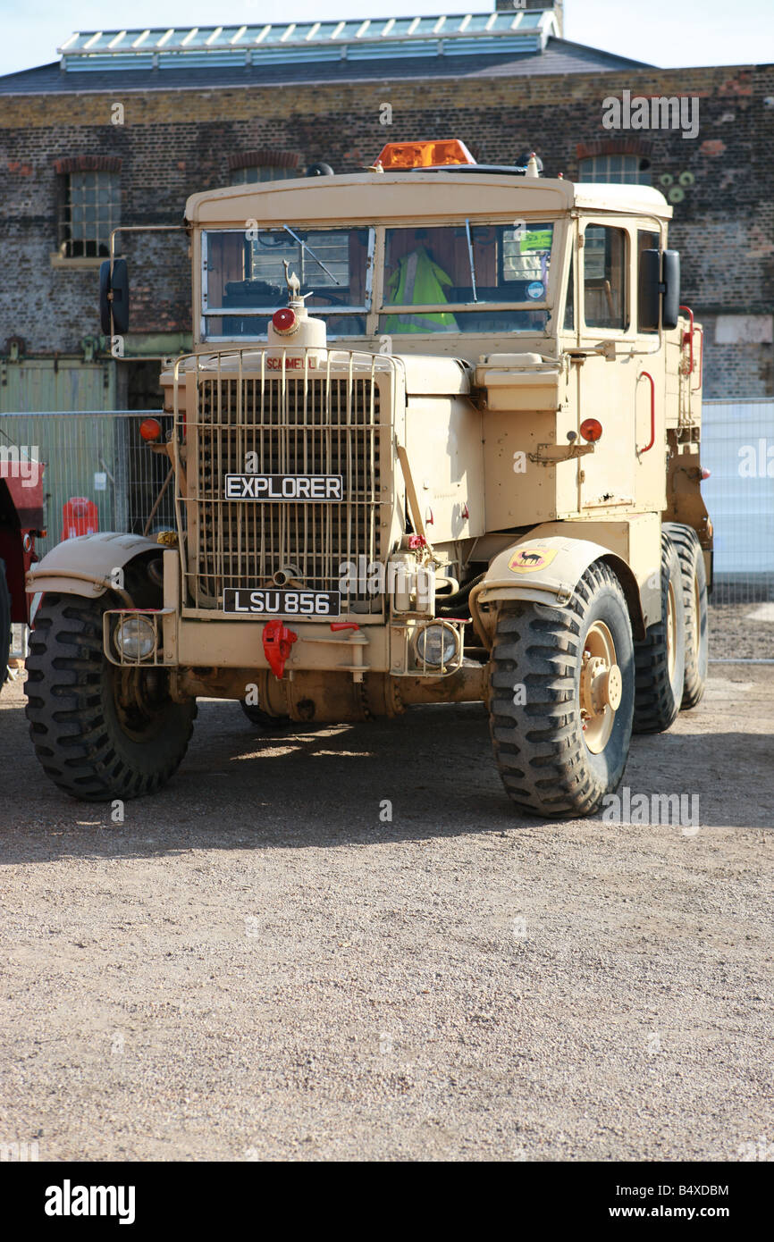 Scammell camion militare a Chatham Dockyard Foto Stock
