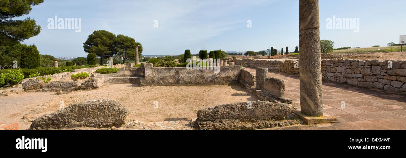 Antica città romana di Empúries Catalunya Cataluña Spagna Foto Stock