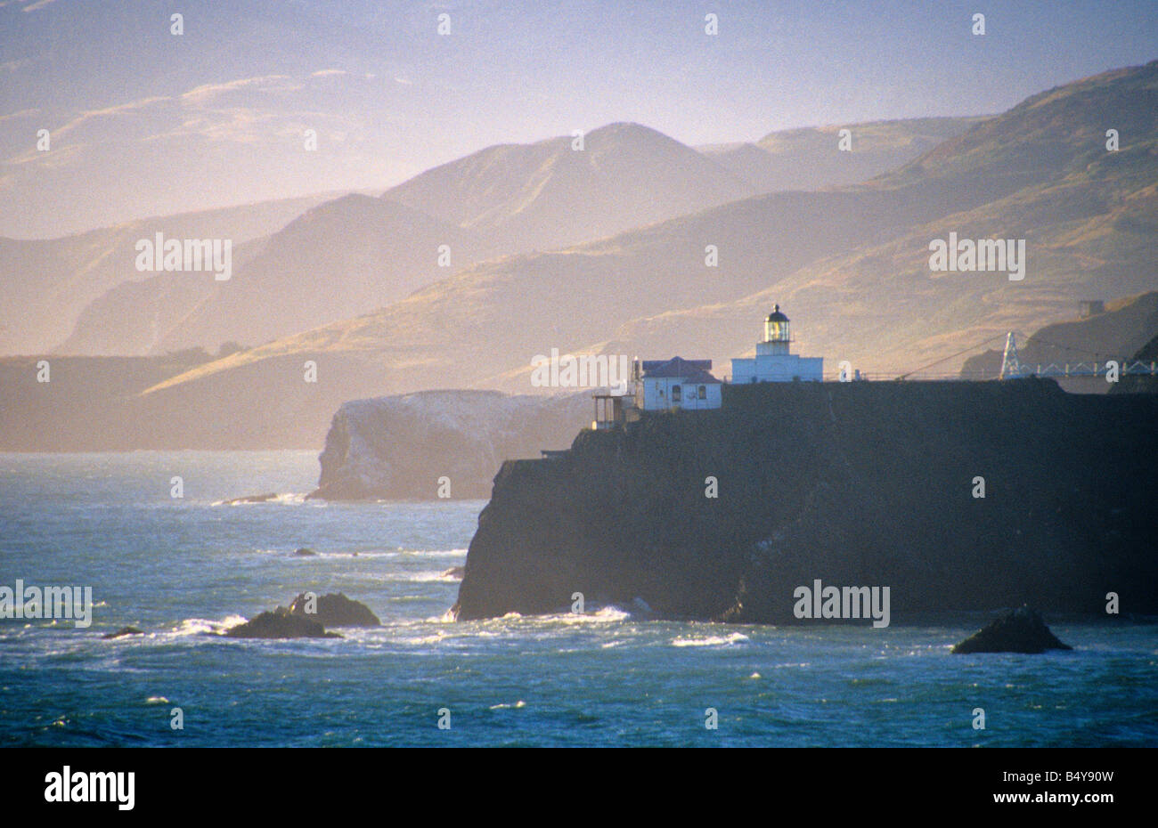 Point Bonita Luce, Marin Headlands, Golden Gate National Recreation Area, California Foto Stock