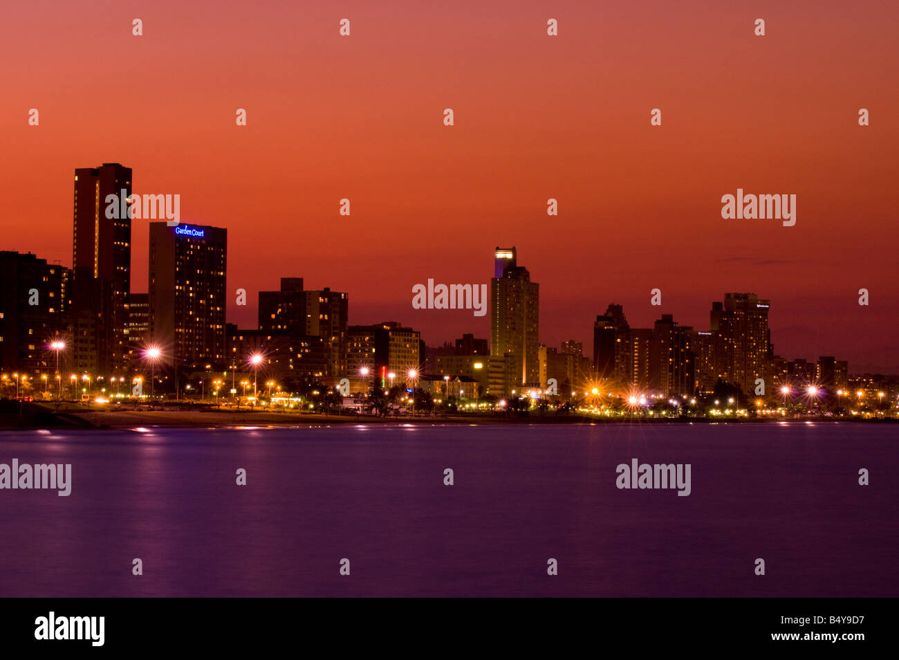 Skyline, Durban, Kwazulu-Natal, Sud Africa Foto Stock