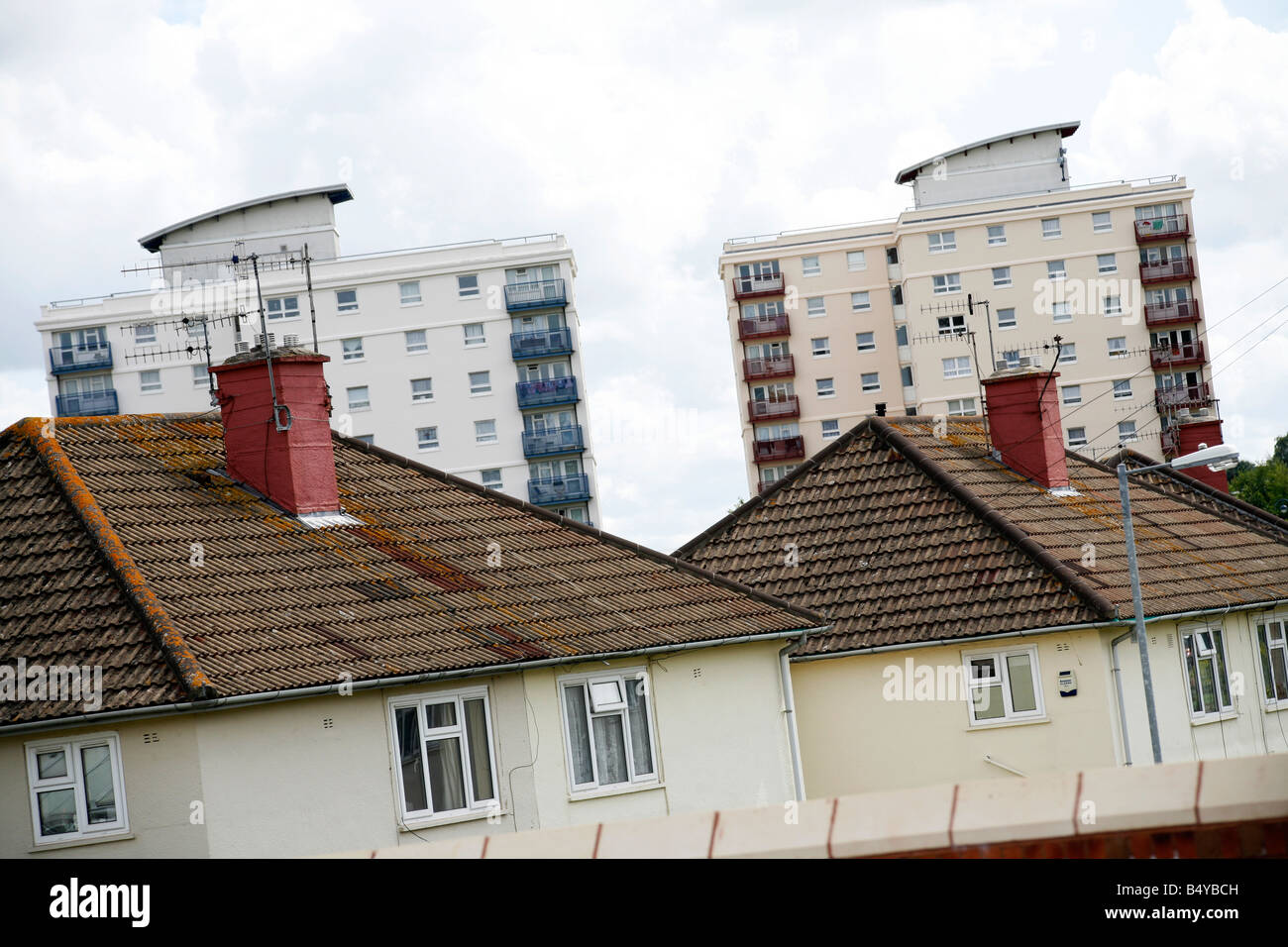 Un break di consiglio case e appartamenti in hartcliffe bristol Foto Stock