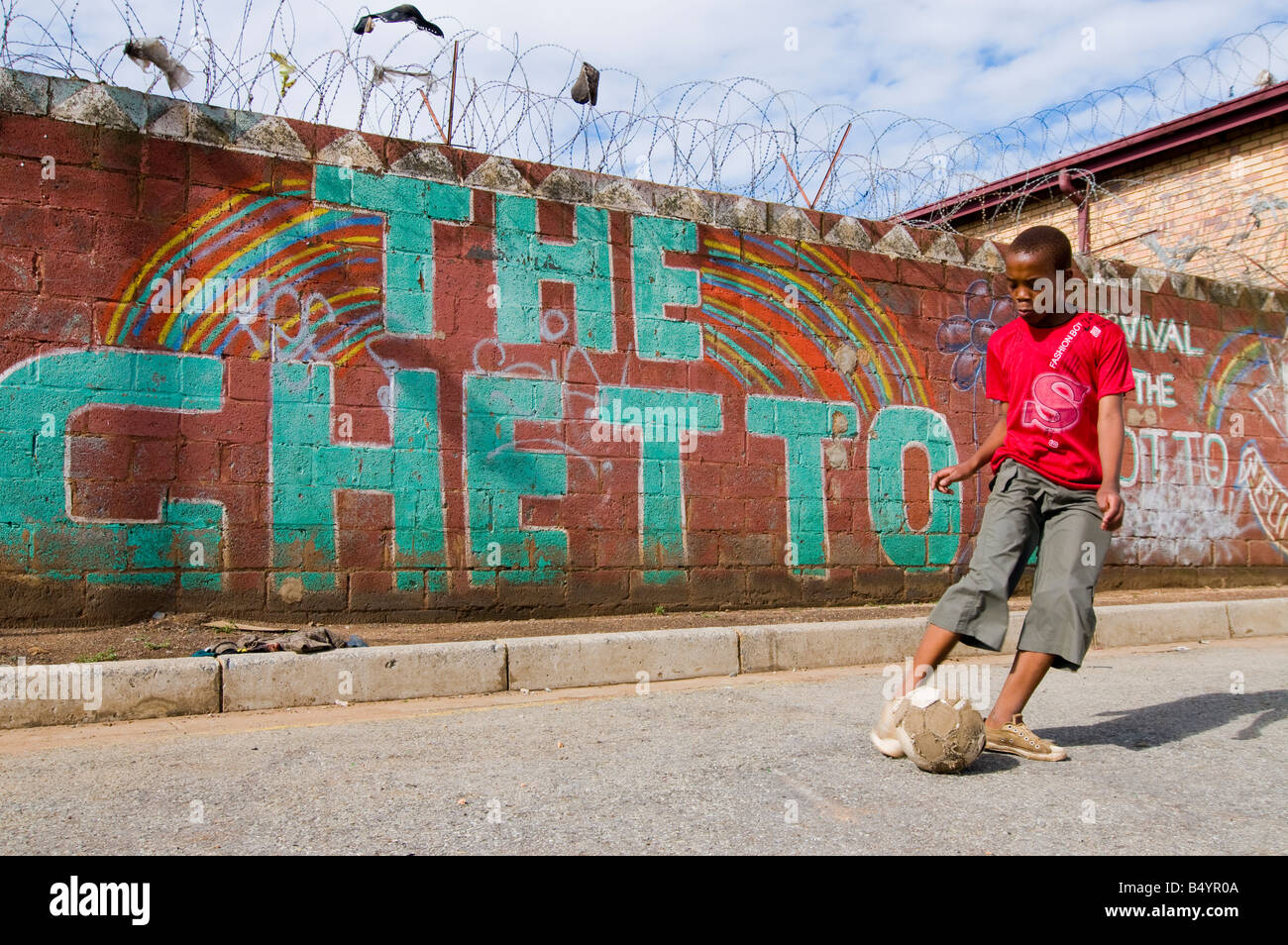 Soweto, township, Gauteng, Sud Africa Foto Stock