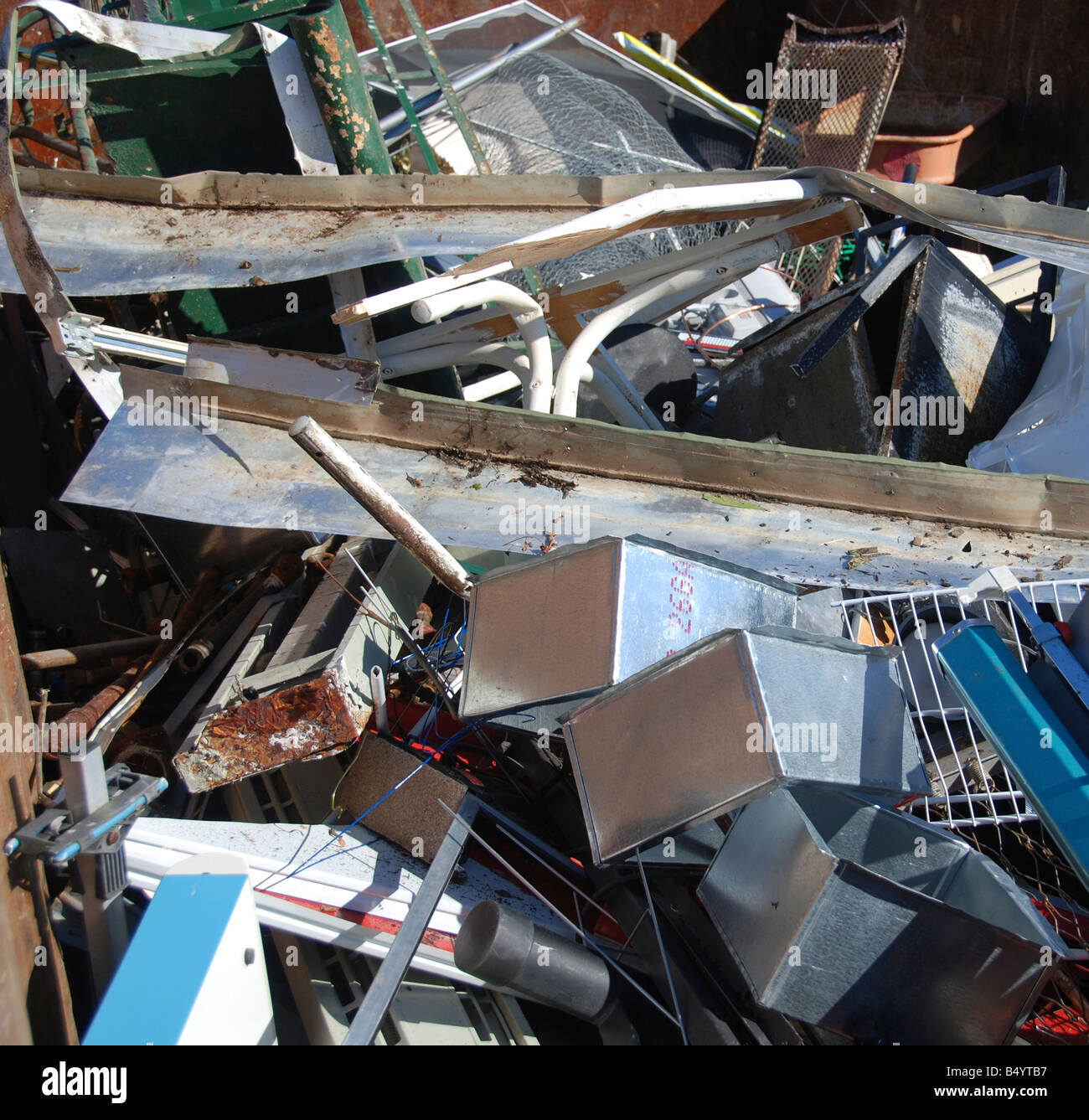 Metallo di riciclaggio Foto Stock