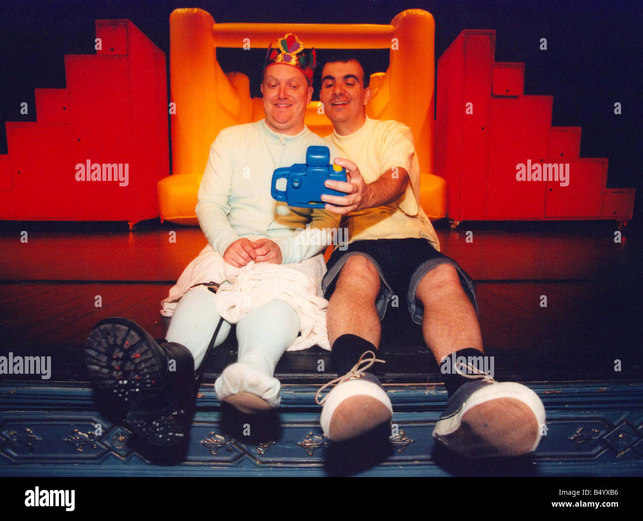 Paolo Hunter come Richard III e Roland Quesnel come Buckingham in Williams Shakespeare s Richard III Foto Stock