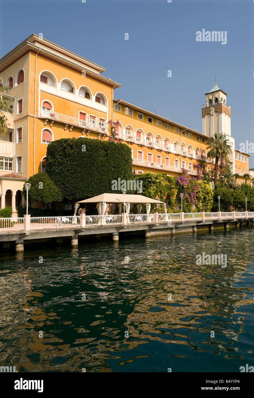 Grand Hotel Gardone, lago di garda, Italia Foto Stock