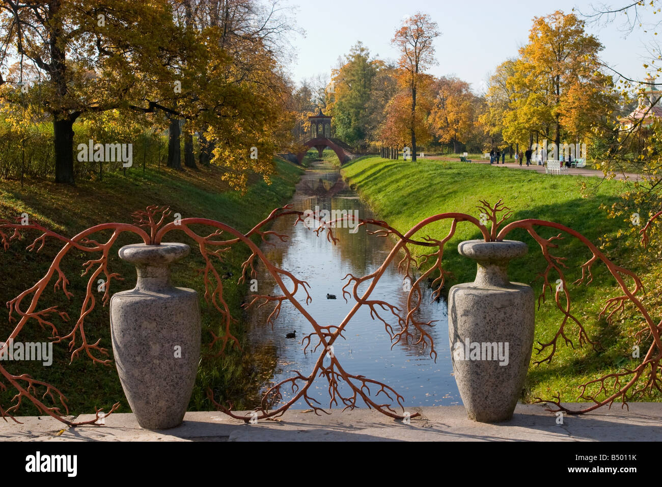 Catherine Park, Tsarskoe Selo, Pushkin, St a San Pietroburgo, Russia. Foto Stock