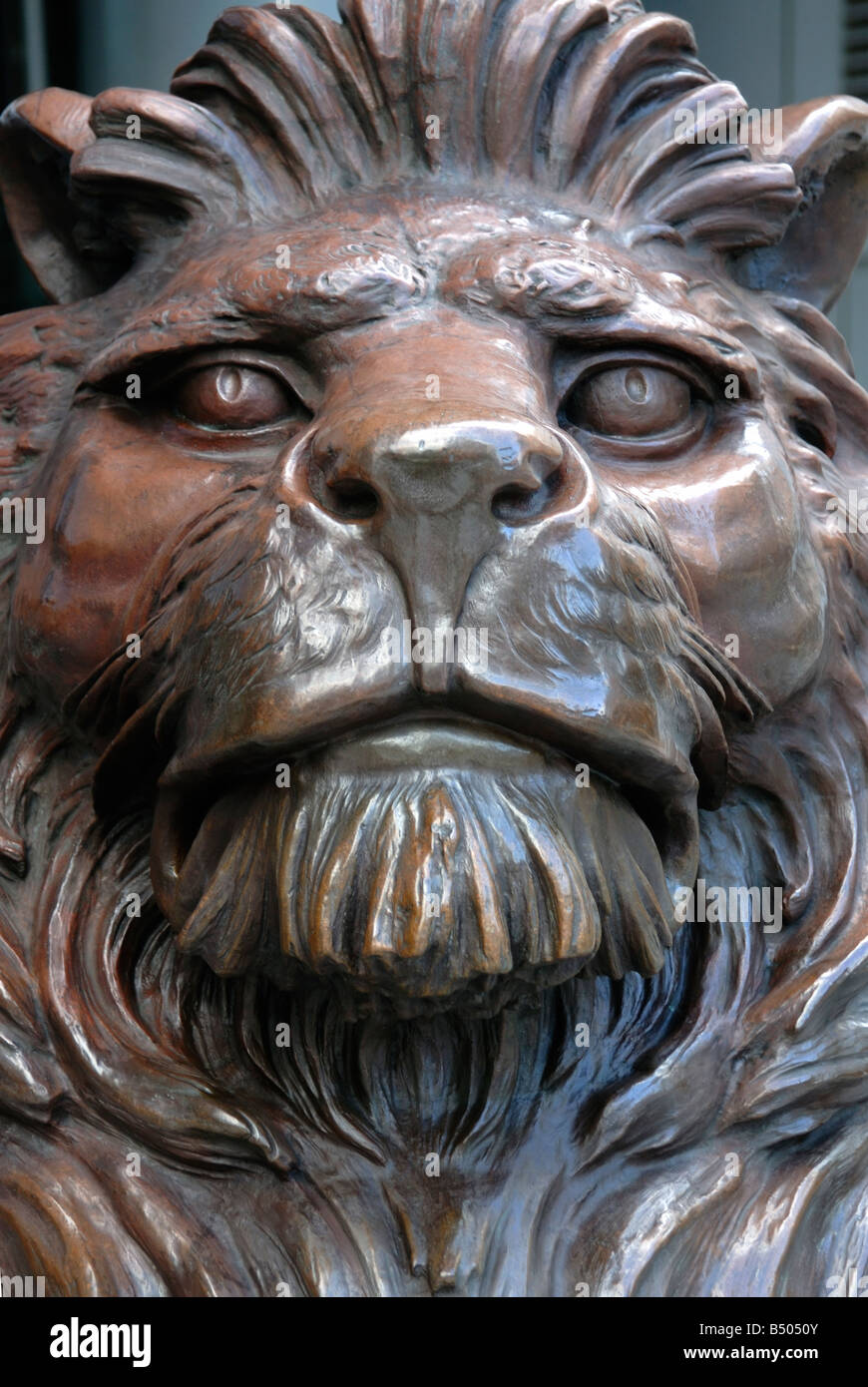 Statua di Lion, HSBC, Hong Kong Foto Stock
