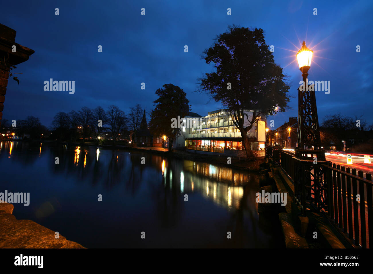 Nuovo Minster house e ristorante ego Lichfield di notte Foto Stock