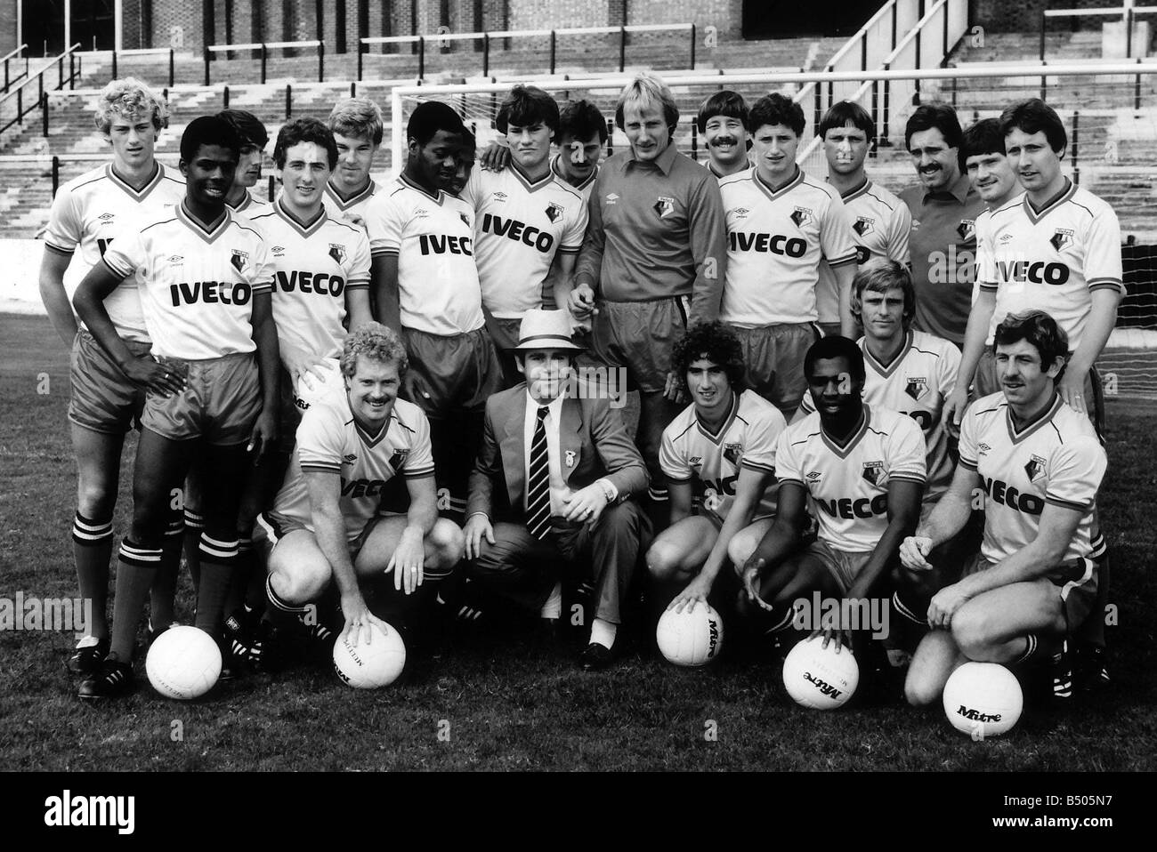 Watford Team 1982 WFC Foto Stock