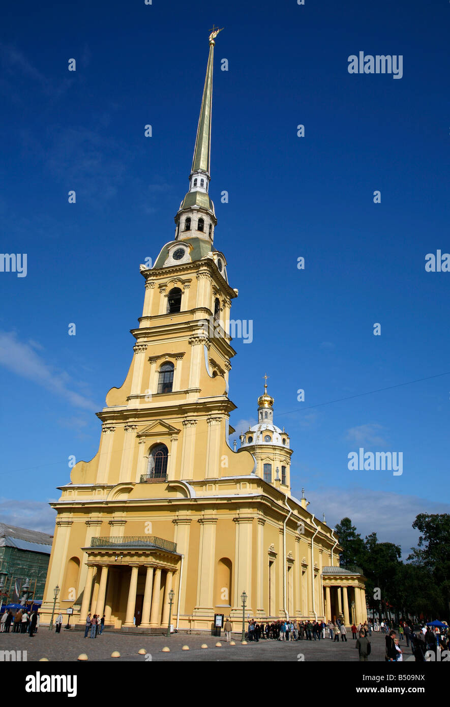 Agosto 2008 - La Cattedrale dei SS Pietro e Paolo nella Fortezza di Pietro e Paolo San Pietroburgo Russia Foto Stock