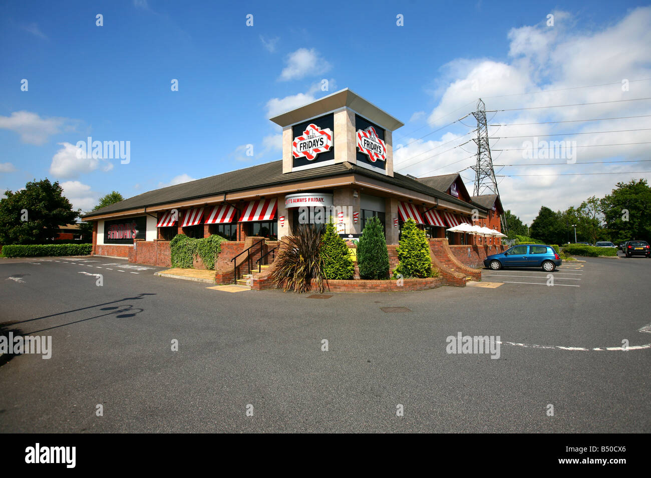 T.G.I. Venerdì Restaurant, Manchester Foto Stock