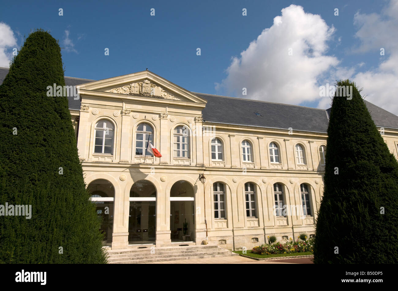 Hotel de Ville (municipio), Loudun, Vienne, in Francia. Foto Stock