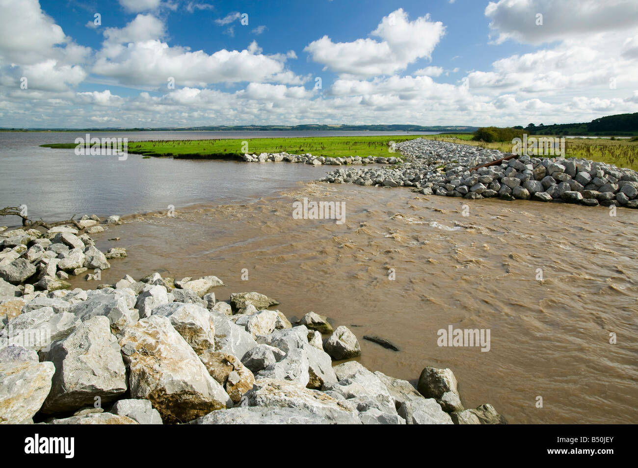 Rifugio gestito a Alkborough sull'Humber Estuary per prendere la pressione al largo di innalzamento del livello del mare Foto Stock