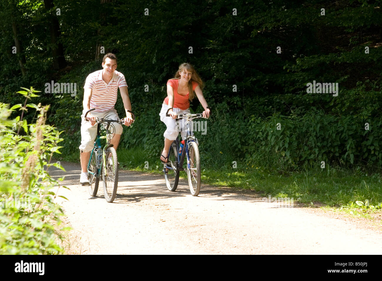 Amici della Bicicletta - Freunde auf dem Fahrrad Foto Stock