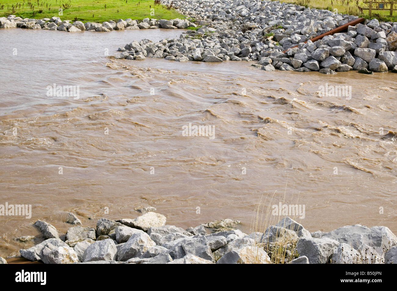 Rifugio gestito a Alkborough sull'Humber Estuary per prendere la pressione al largo di innalzamento del livello del mare Foto Stock